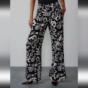 Wide Leg Floral Pants
